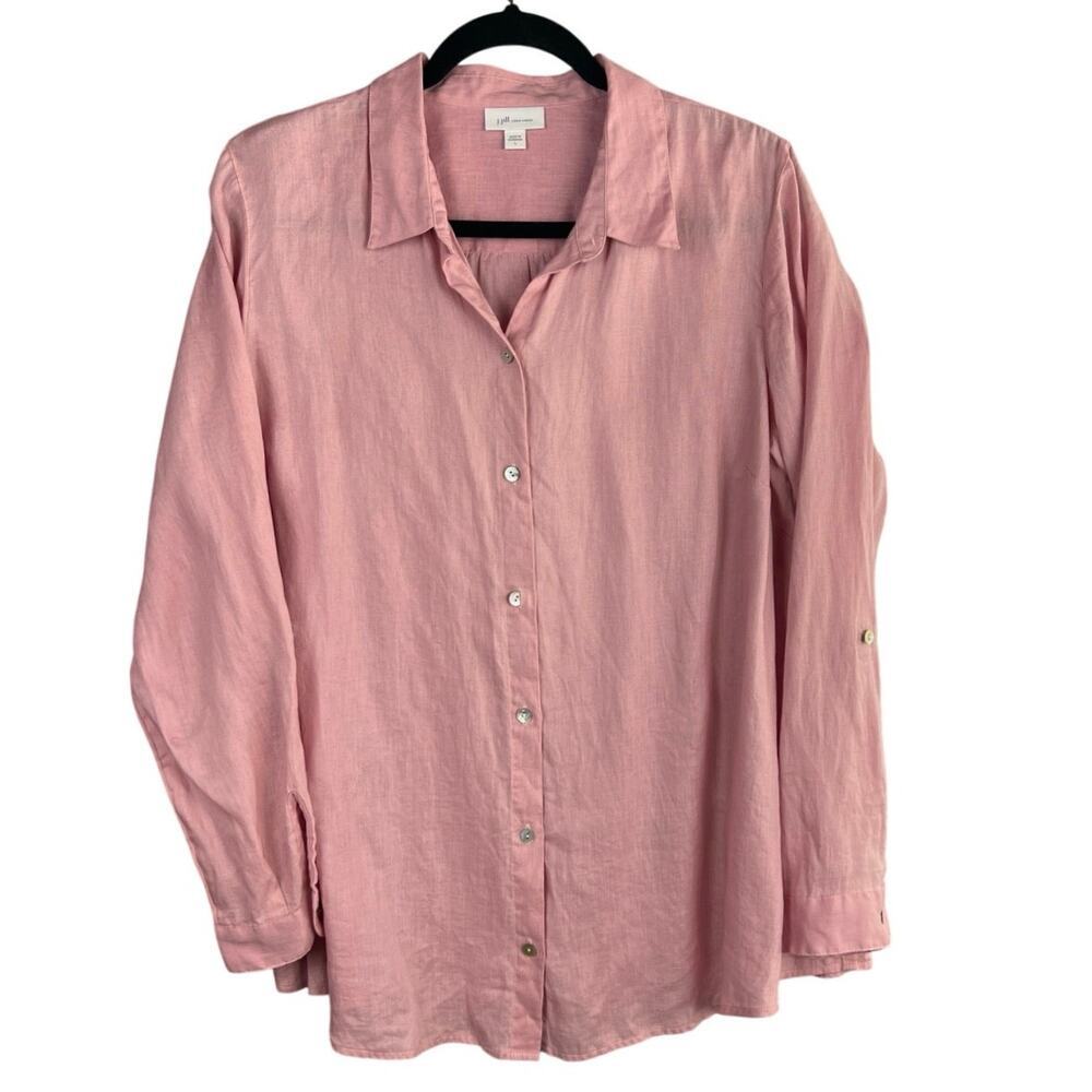 J Jill Love Linen Button Down Size L